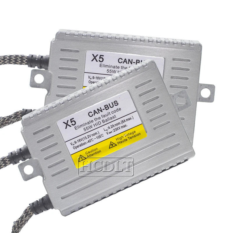 HCDLT 2 шт. AC 55 Вт DLT HID ксеноновый балласт F5 Быстрый Яркий X5 безотказный блок