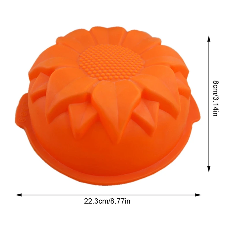 

Silicone Cake Mold Creative Flower Shape Silicone DIY Sunflower Baking Mould Cake Pan Mousse Cake For Kitchen Baking Tools