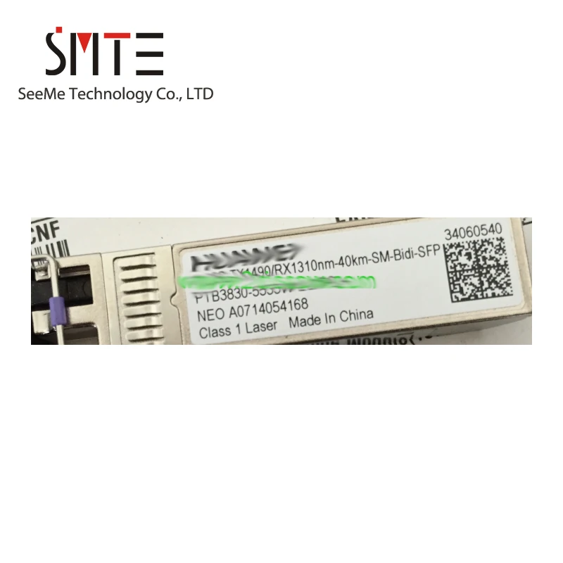 

1,25G-TX1490 RX1310nm-40km-SM-Bidi-SFP PTB3830-5533W HW