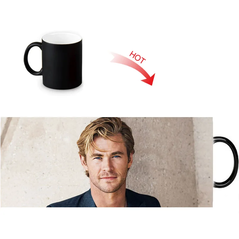 Забавные кружки с рисунком Криса хемворта кружка для кофе меняющая цвет чашка