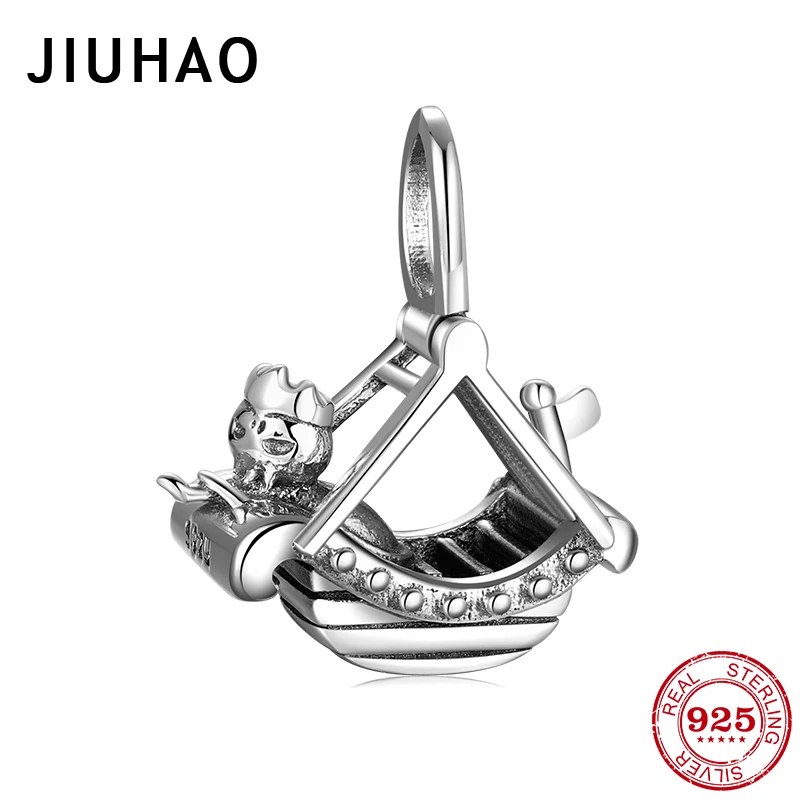 Парки Развлечений Пиратский корабль для парка подлинное 925 пробы Серебряные