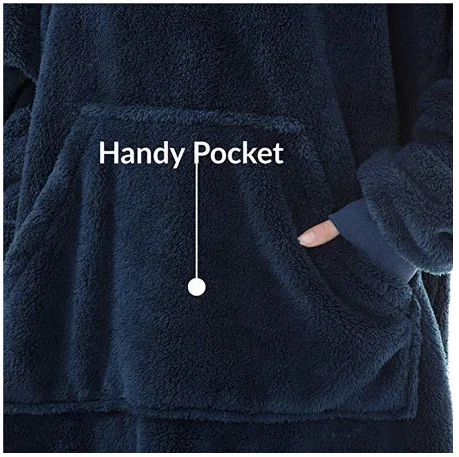 

Winter Oversized Hoodies Sweatshirts Women Hoodies Wearable Blanket With Sleeve Fleece Weighted Blanket Plush Hooded Sweatshirts