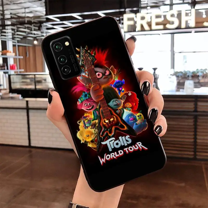 

CUTEWANAN Anime Trolls World Tour DIY Painted Bling Phone Case for Samsung S20 plus Ultra S6 S7 edge S8 S9 plus S10 5G lite 2020
