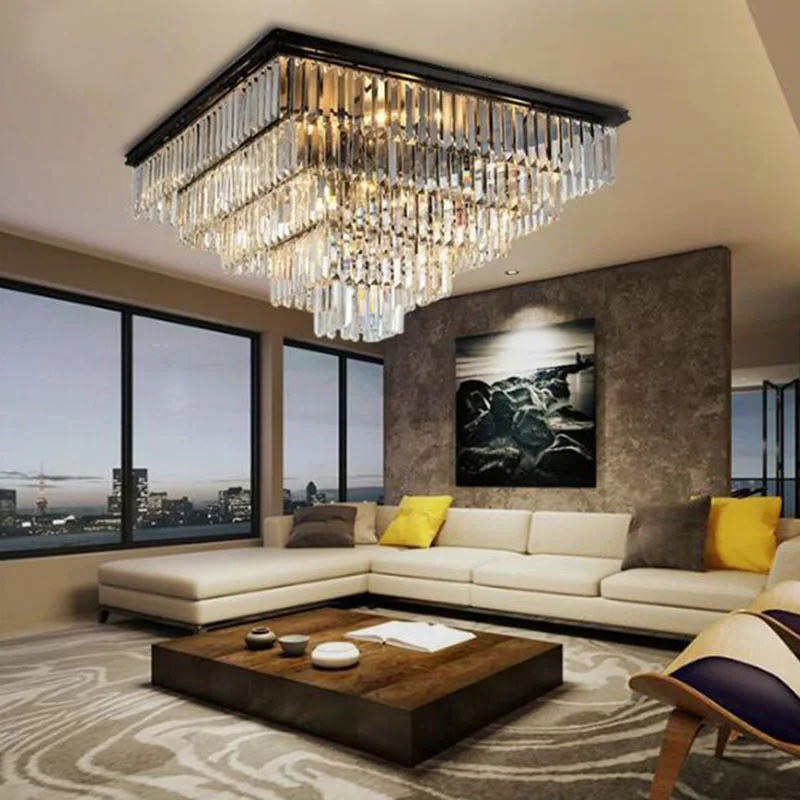 Manggic современный винтажный Хрустальный потолочный светильник встраиваемый потолочный светильник для украшения дома и отеля