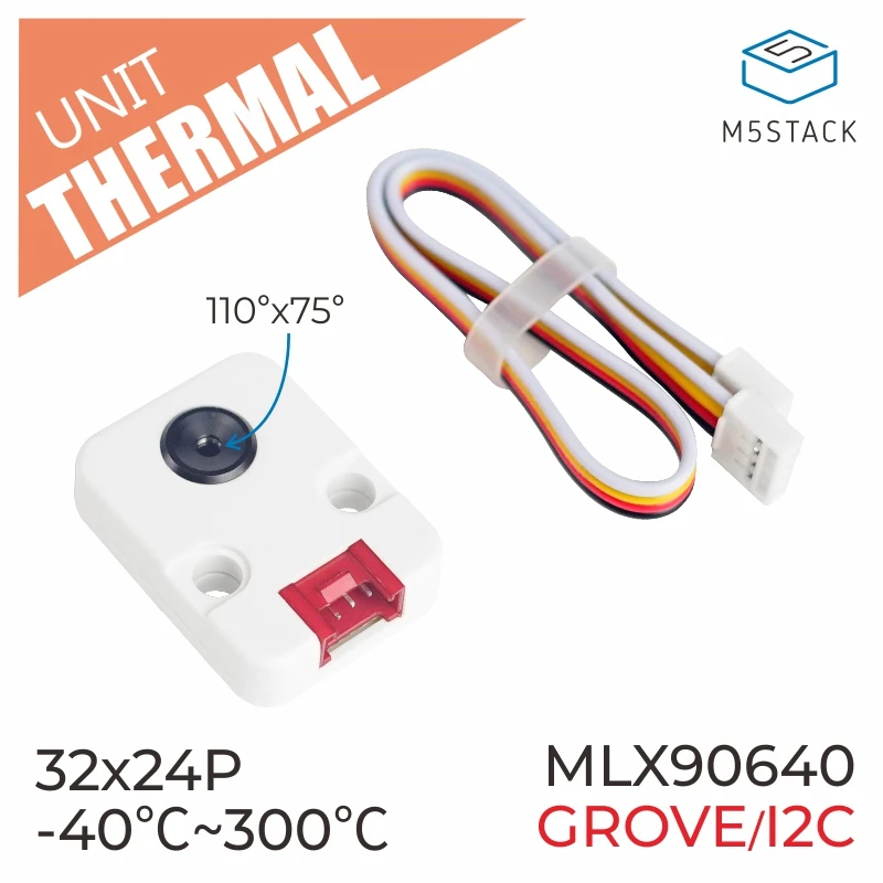 Официальная тепловизионная камера M5Stack MLX90640 с совместимой I2C макетной платой ESP32