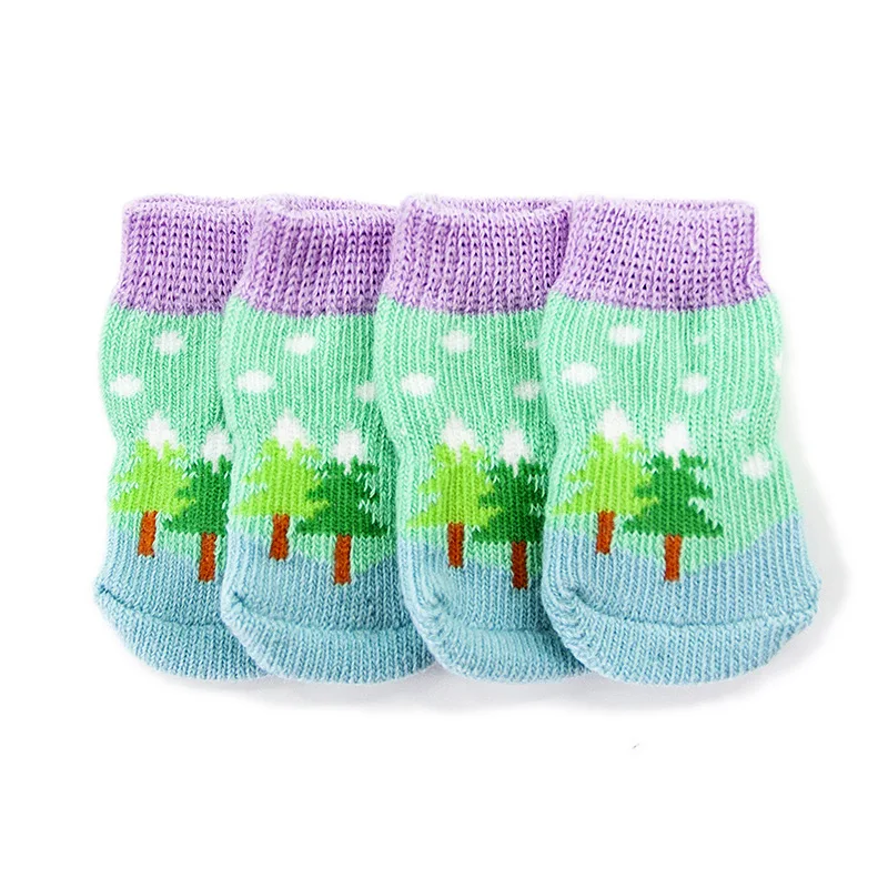 

Christmas dog socksPet socksSlip cotton socksDog foot coversTeddy Poodle suppliesDog shoes and socks