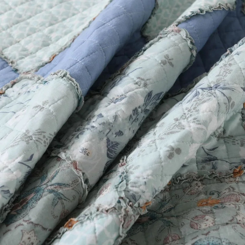 للبيع CHAUSUB خليط المفرش القطن لحاف 1 قطعة الأزهار غطاء السرير الصيف لحاف التوأم حجم 150*200 سنتيمتر أريكة مبطن بطانية