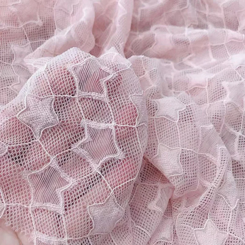 1 м/лот ширина 150 см новинка кружево вышивка в виде звезды тюль африканская ткань