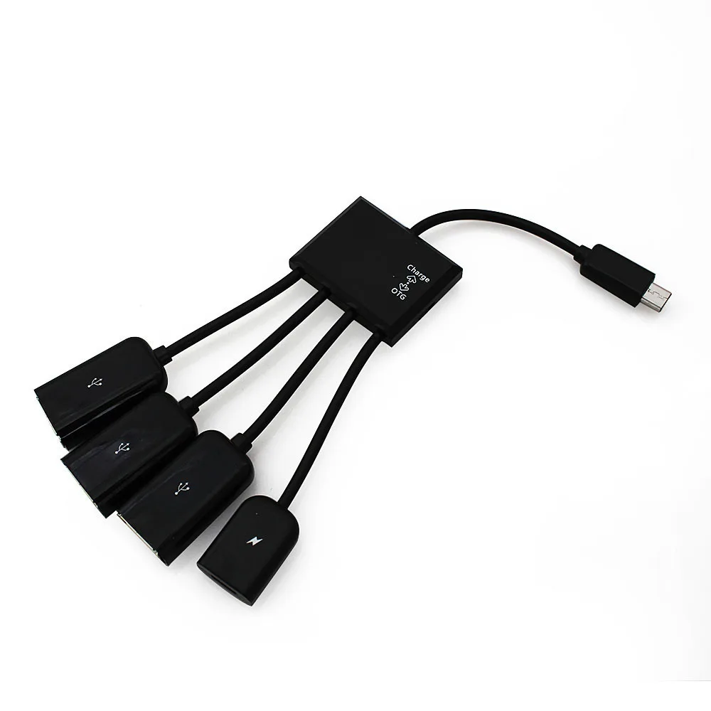 Micro 4 порта концентратор USB 2,0 концентратор OTG зарядный концентратор портативный мульти USB разветвитель адаптер для компьютера аксессуары Android телефон планшет