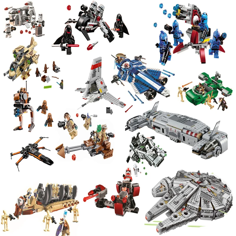 

Nwe In Stock Stars All Styles Spaceship Wars 10900 Star Plan Poe's Tie Fighter Transport Model Building Blocks Toy for Kids Gift