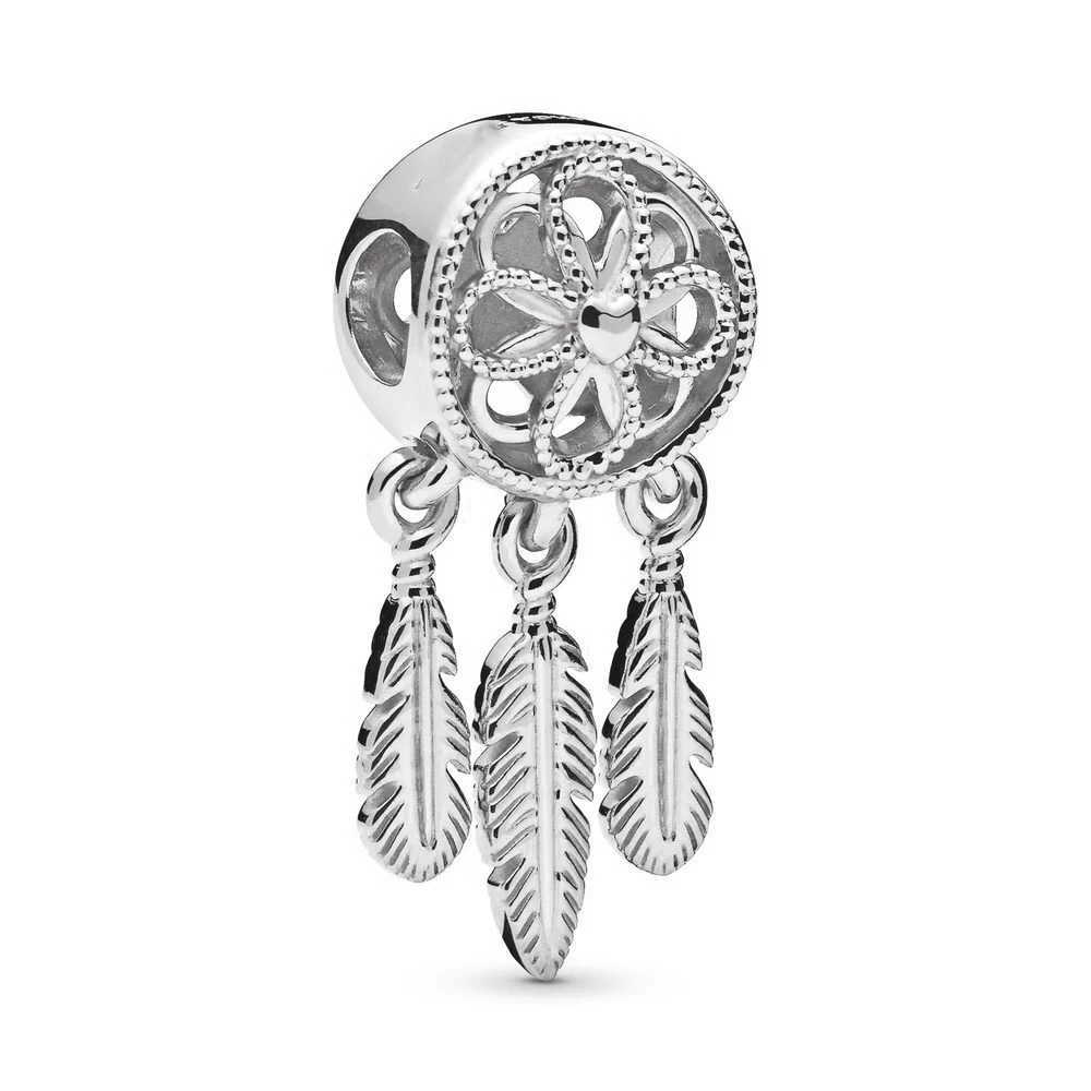 2 шт./лот 3 цвета подвеска в виде пера Бусины fit Pandora браслет ожерелья для женщин DIY ювелирные изделия аксессуары серебро/золото - Окраска металла: Silver Color