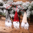 Рождественская небольшая кукла с лицевой лесной для пожилых, вешалка для рождественской елки, подвеска, Рождественское украшение для дома, детские новогодние подарки