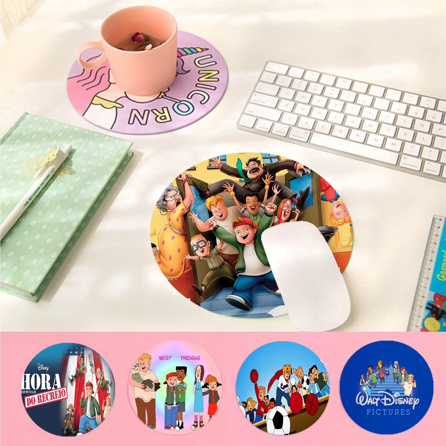 

High Quality Disney Recess School's Out Keyboard Gaming MousePads Anti-Slip Laptop PC Mice Pad Mat gaming Mousepad