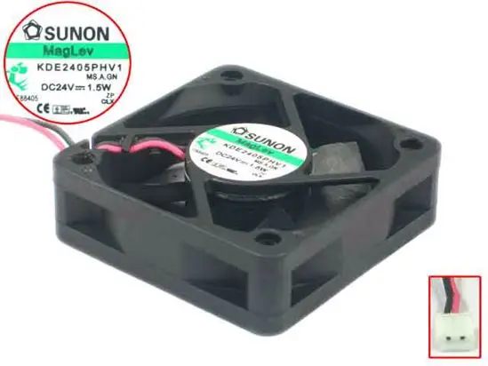 Вентилятор охлаждения сервера SUNON KDE2405PHV1 MS.A.GN 24 В постоянного тока 1,5 Вт 50x50x15 мм