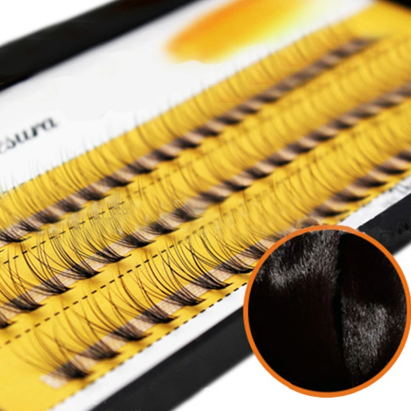 60 шт. индивидуальные натуральные Мягкие Накладные ресницы для наращивания 3D
