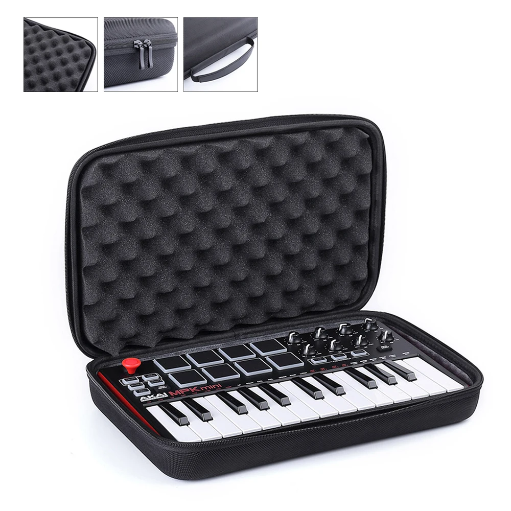 Новейший Дорожный Чехол для Akai Professional MPK Mini MKII и Play | 25 клавишный USB MIDI Барабанный