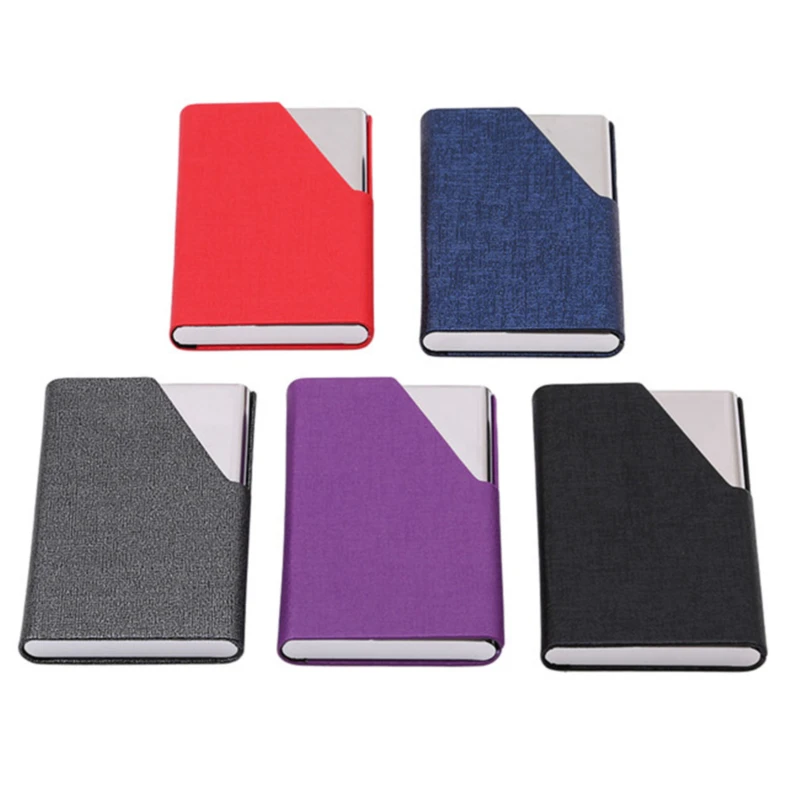 

Creative Business Card Case Stainless Steel Aluminum Holder Metal Box Cover Credit Men Holder Metal Wallet
