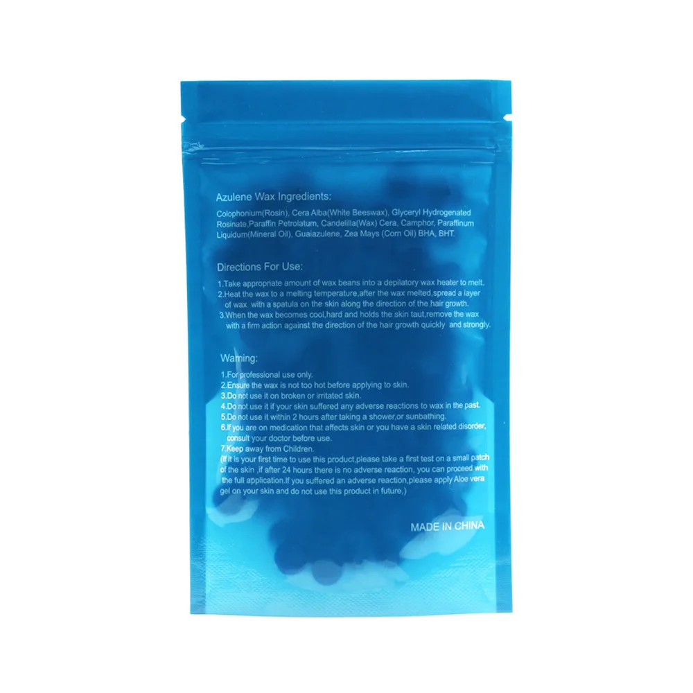 

Blue Zoo hard wax beans 50g/bag depilatory wax hot film hair remover cream 10 taste face body peel off removal beans