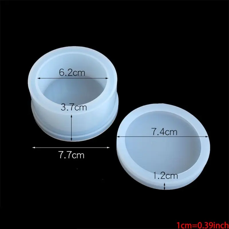 

5 Pcs Box Resin Molds with lids Silicone Molds for DIY Craft Making Ashtray