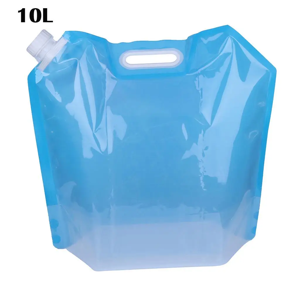 10L Foldable Water Storage Container PVC Portable Outdoor Camping Water Carrier Bags Environmentally Friendly Foldable Reusable - Цвет: 10L