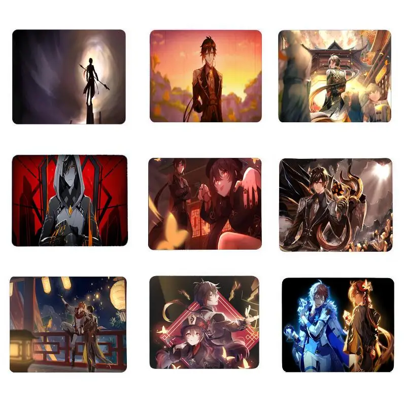 

Mousepad Pad Mouse Zhongli Genshin Impact Cs Kawaii Pads Anime Accessories Cute Small Gamer Mat Computer Gaming Laptops Mats Pc