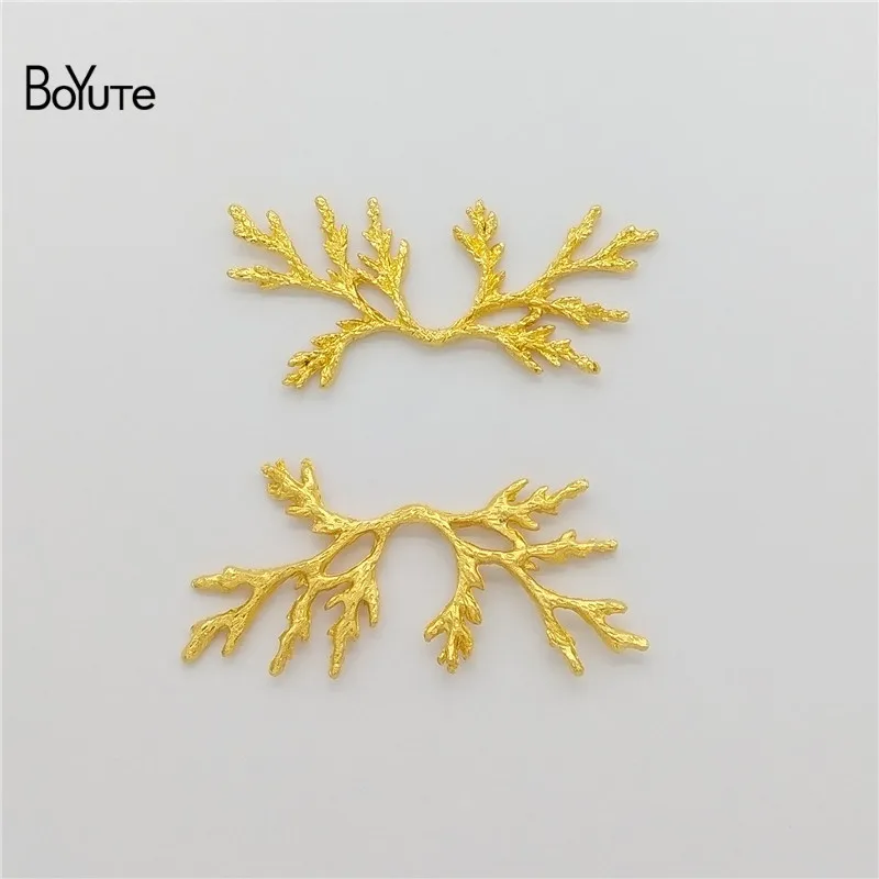 BoYuTe оптовая продажа (20 шт./лот) металлический сплав сосновые ветки материалы для