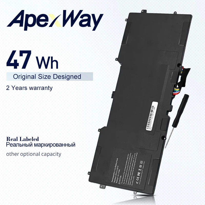 Аккумулятор ApexWay 47Wh C4K9V Y9N00 0Y9N00 489XN PKH18 0PKH18 для Dell XPS 12 L221x 9Q23 13 13D 13R 13R2 L321X 13Z