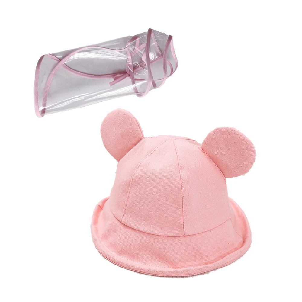 

Cartoon Cat Ear Anti-fog Anti-saliva Hats Caps For Kids Protective Hat Dustproof Cover Kids Girls Fisherman Face Cover Cap Hat