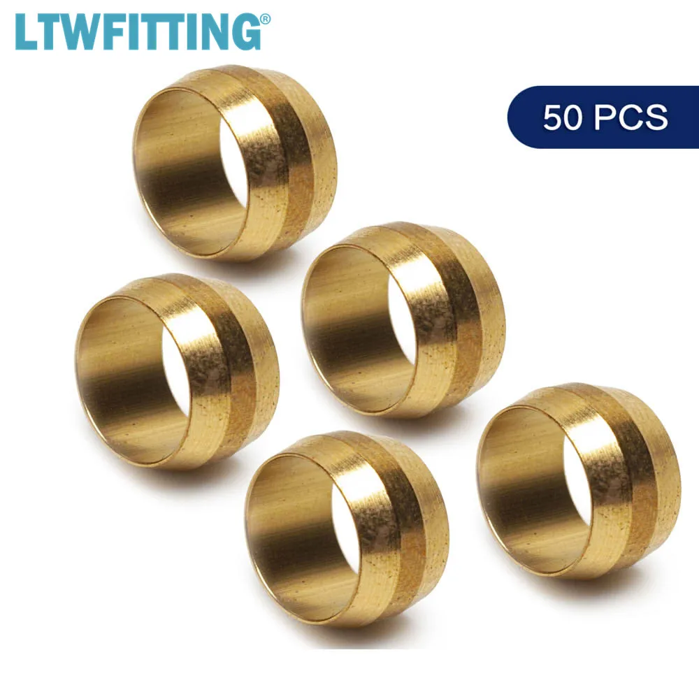 Латунные компрессионные втулки LTWFITTING 3/8 дюйма латунный Компрессионный фитинг|brass