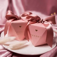 wedding favors candy box creative pink gifts boxes baby shower paper chocolate boxes package festival party supplies thank you