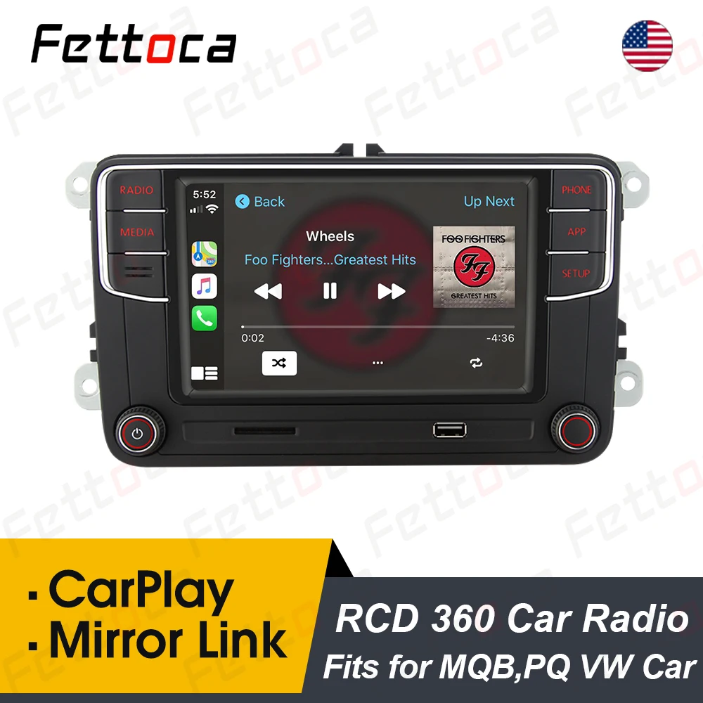 RCD360 Plus автомобиль MIB радио Carplay автомобильное стерео зеркальное соединение