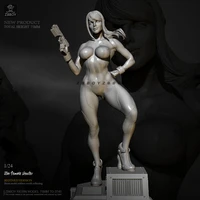 75mm 124 resin model kits figure beauty colorless and self assembled td 2745