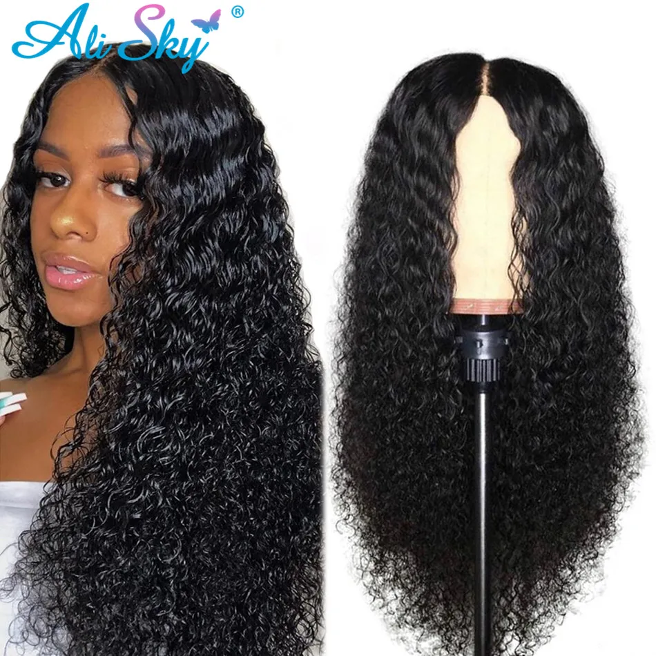 Малайзийские волосы парик людской волосяной с завитыми по африкански волосами