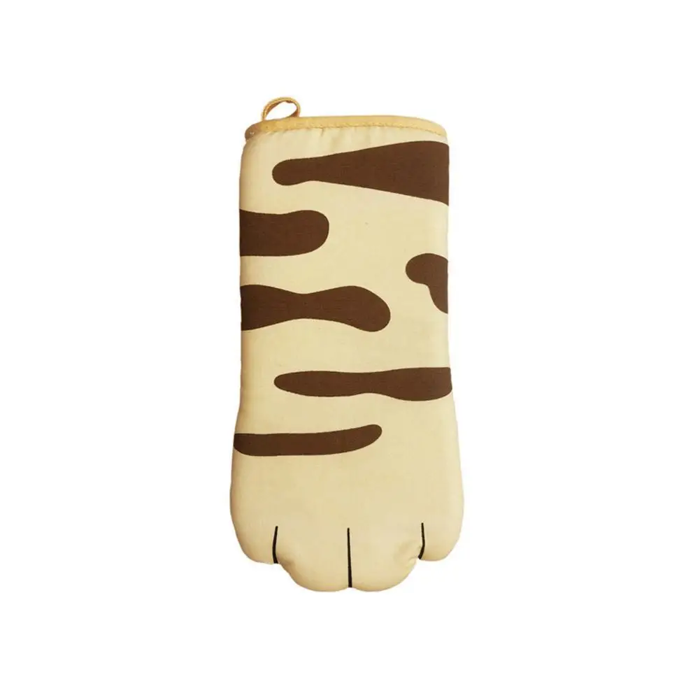 

Cute Cat Paws Oven Long Mitts Cat Claw Baking Gloves Animal Anti Gloves Microwave Insulation Claws Non-slip Heat Resistant F1O8
