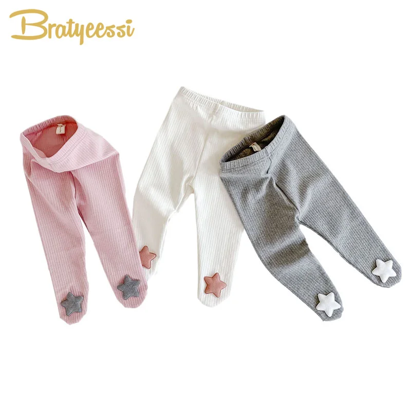 New Cute Stars Baby Tights All Match Kids Pantyhose Cotton Autumn Spring Girl Boy for Newborn Infant | Детская одежда и обувь