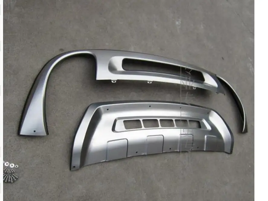 Нержавеющая сталь Передний + задний бампер противоскользящая защитная пластина