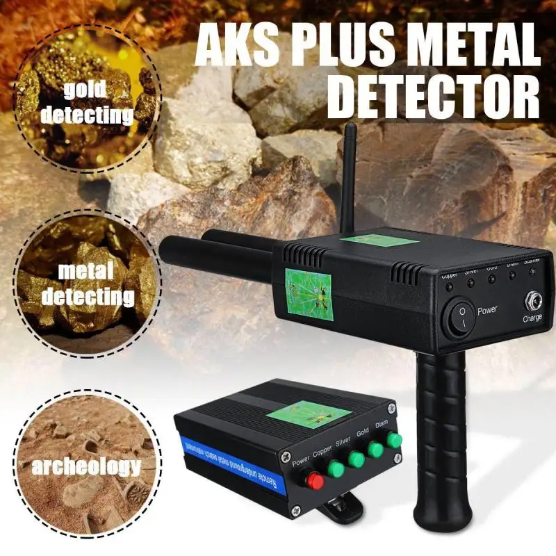 

Underground Metal Detector Remote Positioning Circuit Gold Detectors High Exactness AKS Plus Dual Probe Treasure Hunter Detector