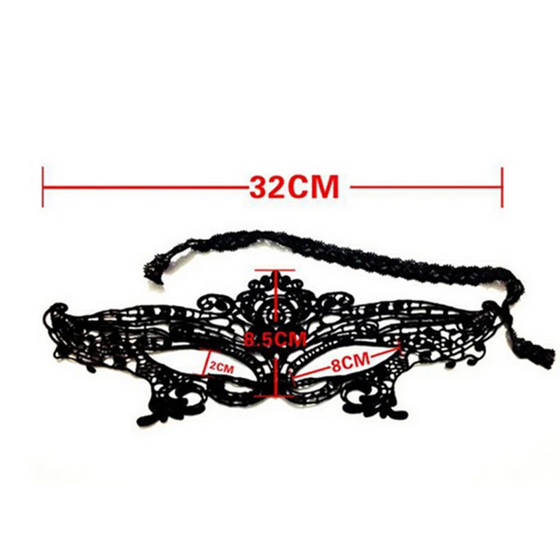 Черная Сексуальная кружевная Цветочная маска для глаз венецианское маскарадное