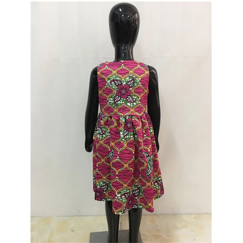 Африканское модное летнее платье для девочек с цветочным принтом базин богатые