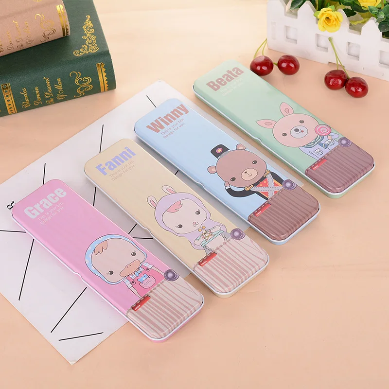 1 шт. Железный чехол для карандашей в Корейском стиле карандаши художественные