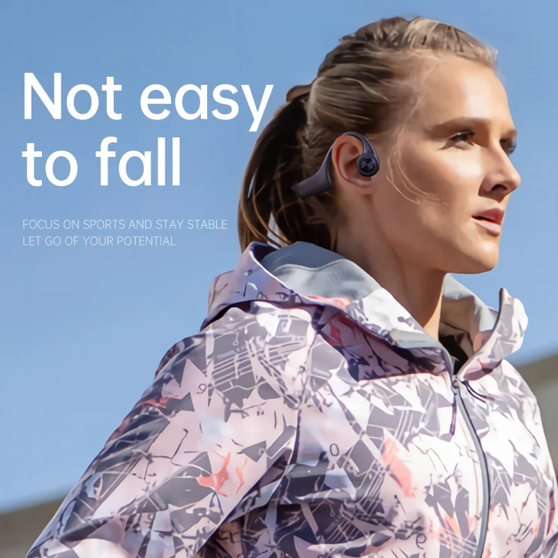 

Bone Conduction Earphone Built-in 16G Memory Bluetooth Wireless Running Headphone IPX7 Waterproof with microphone For Sony