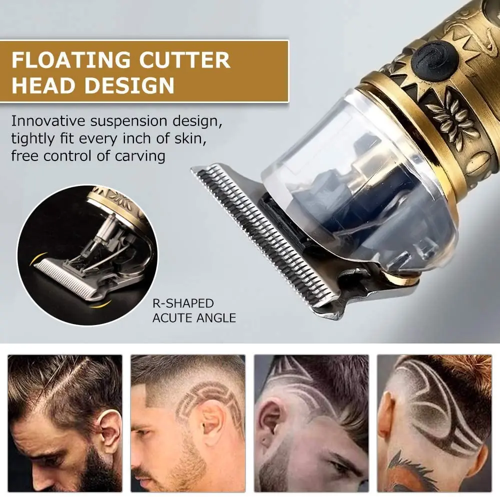 

2020 USB T9 Hair Clipper Professional Electric hair trimmer Barber Shaver Trimmer Beard 0mm Men Hair Cutting Machine men GH19