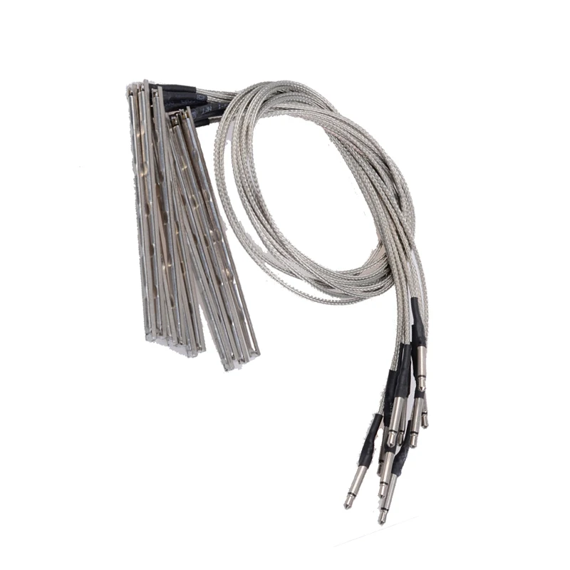 100 шт 6 строка Акустическая гитара мост стержень седла пьезо пьезозвукосниматель