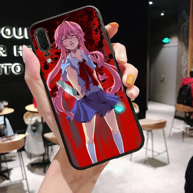 

Future Diary Mirai Nikki Phone Case For huawei honor 10 i lite 8x P 30 40 20 lite pro smart 2019 nova 5t mate 20 pro coque