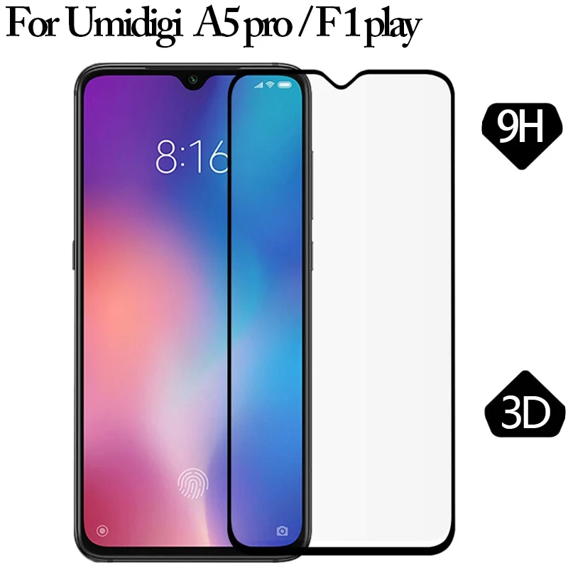 9H полное стекло на UMIDIGI A5 Pro F1 PLAY glass закаленное экрана защитное защитная пленка