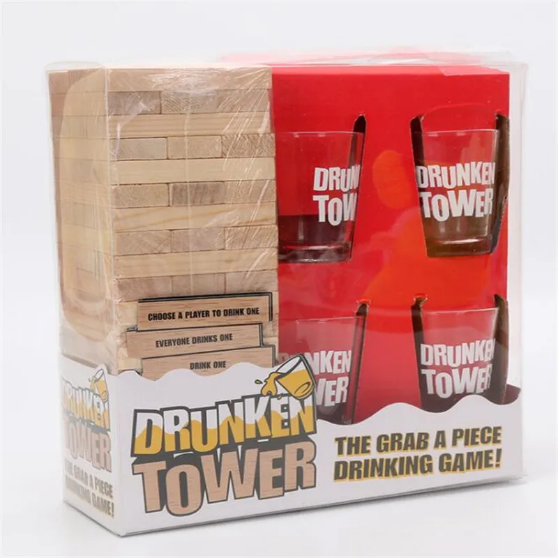 Drunken башня игры Краб кусок Алкогольная игра головоломка настольная игра бинго ночной клуб Вечерние игры