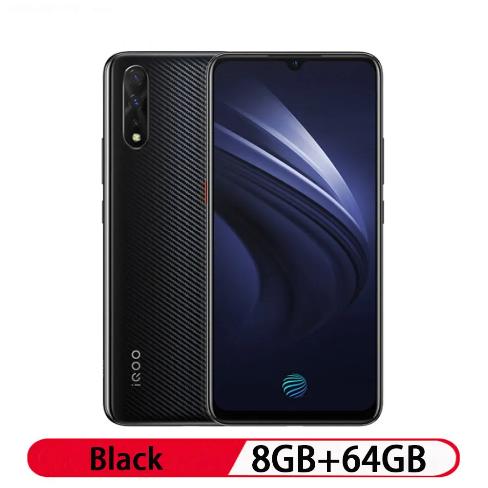 Смартфон VIVO IQOO Neo 6,3" AMOLED Full screen 1080*2340 Восьмиядерный процессор Snapdragon 845 4500 мАч смартфон 22,5 Вт зарядка от флага - Цвет: 8GB 64GB Black