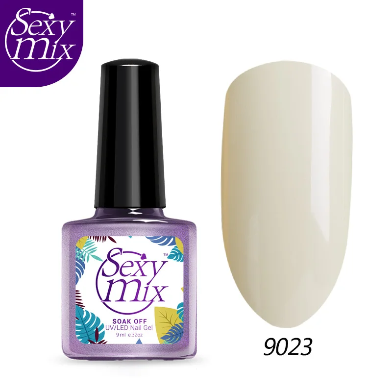 9023 SEXYMIX Блеск УФ-гель для ногтей Полупостоянный розовый цвет светодиодный Гель-лак для ногтей замачиваемый долговечный УФ-гель лак 9 мл - Цвет: 9023