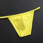 Для мужчин пикантные однотонные Цвет с низкой посадкой стринги трусы дышащее нижнее белье горячие сексуальные трусики-танга удобные нижнее белье-боксеры, мужское нижнее белье