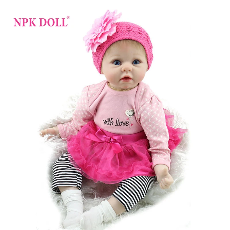 Кукла реборн NPKDOLL мягкая виниловая игрушка для девочек подарок на Рождество
